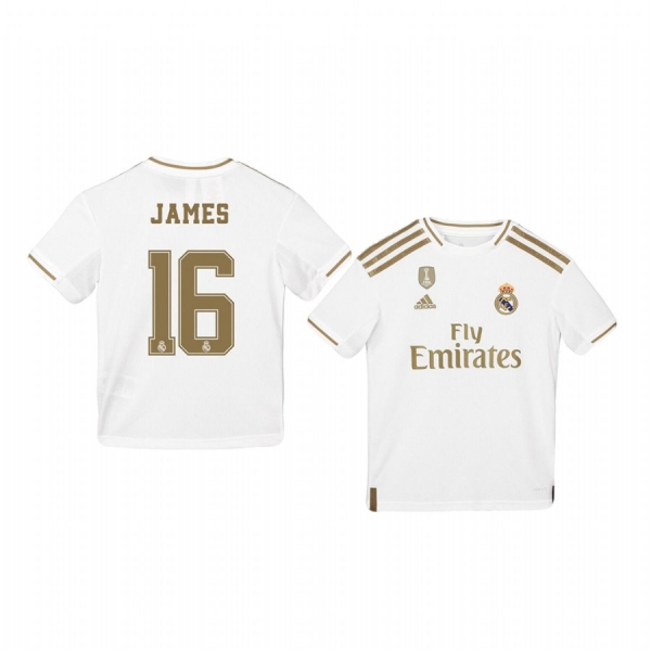 Youth James Rodríguez Real Madrid Home Jersey 19-20