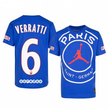 Paris Saint-Germain Marco Verratti Men's Royal Game T-Shirt 2020-21