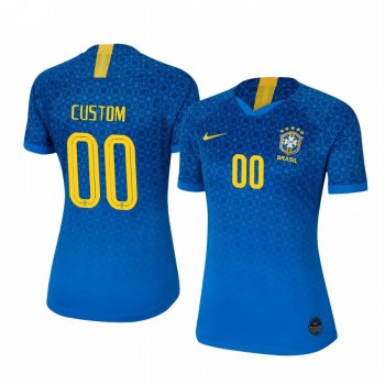 2019 World Cup Brazil Custom Women's Away FIFA Jersey