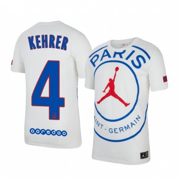 Paris Saint-Germain Thilo Kehrer Men's White Game Jersey 2020-21