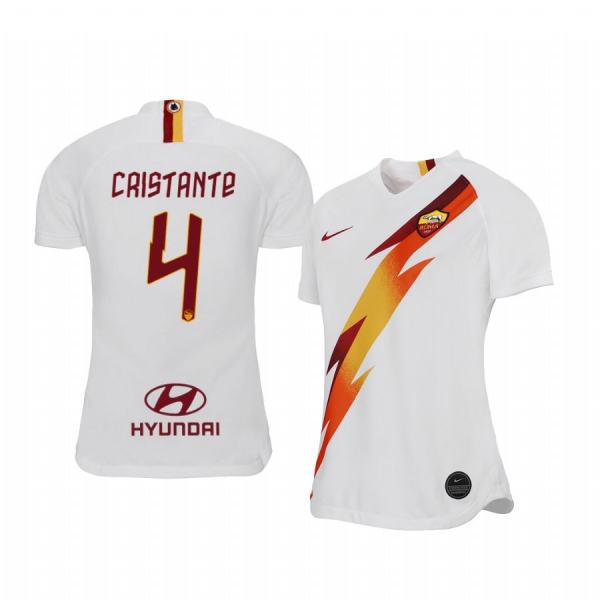 Women's Bryan Cristante AS Roma 19-20 Away Short Sleeve Jersey