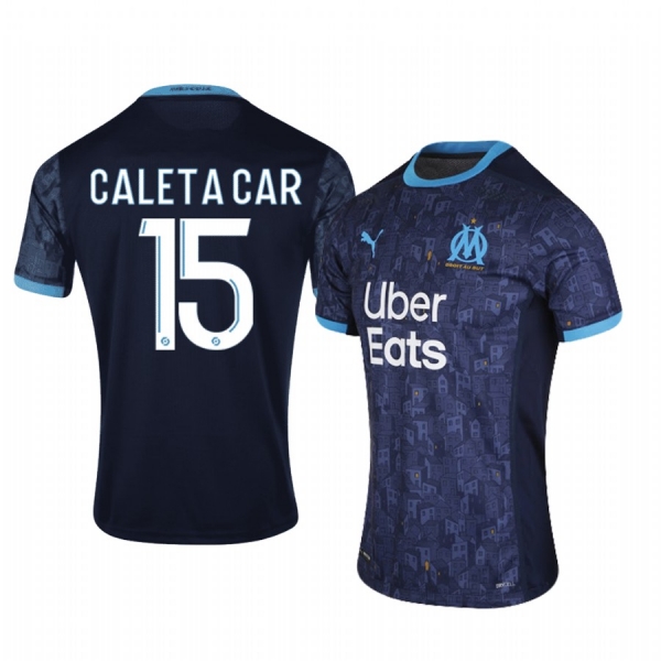 Olympique de Marseille Duje Ćaleta-Car Men's 2020-21 Away Jersey