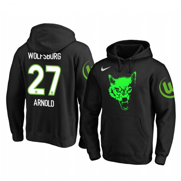 Maximilian Arnold VfL Wolfsburg Iconic Dark Green Team Logo Pullover Hoodie