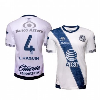 Luis Haquin Club Puebla Home White Short Sleeve Jersey