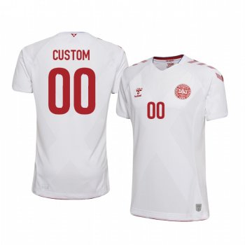 2018 World Cup Denmark Custom Men's Away Official Jersey