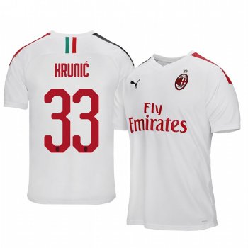 Rade Krunic AC Milan 19-20 White Away Official Jersey Men's