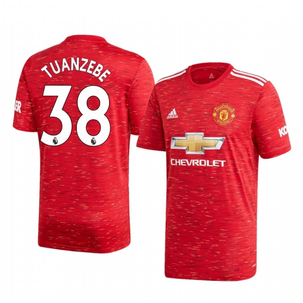 Axel Tuanzebe Manchester United 2020 Home Men's Red Short Sleeve Jersey