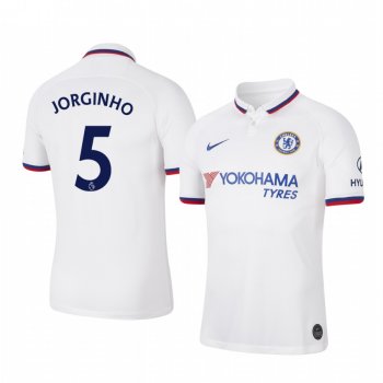 Jorginho Chelsea Away Men's Short Sleeve Jersey 19-20