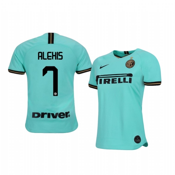 Women's Alexis Sánchez Internazionale Milano 19-20 Away Short Sleeve Jersey