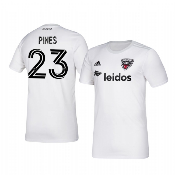 Donovan Pines D.C. United 2020-21 Away Men's White Short Sleeve Jersey