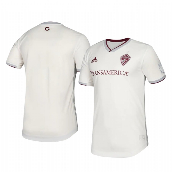 Colorado Rapids 2020 Away Authentic Short Sleeve White Jersey