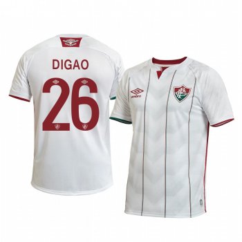 Fluminense Digao 2020 Away Men's White Short Sleeve Jersey