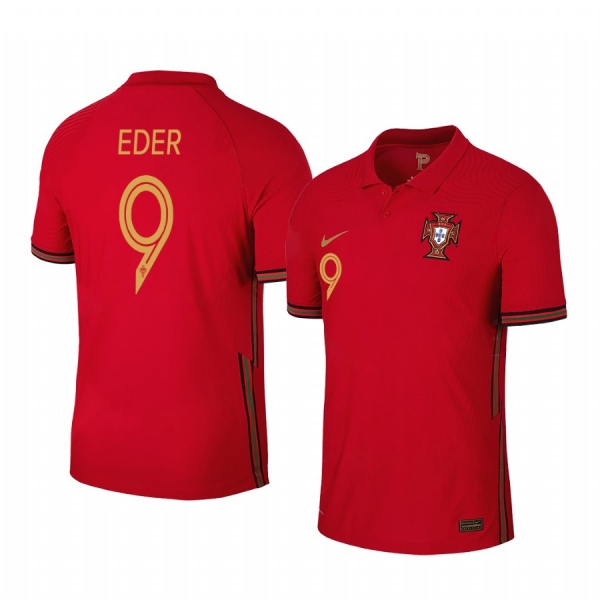 Eder Portugal 2020 Red Home Men's Short Sleeve Jersey