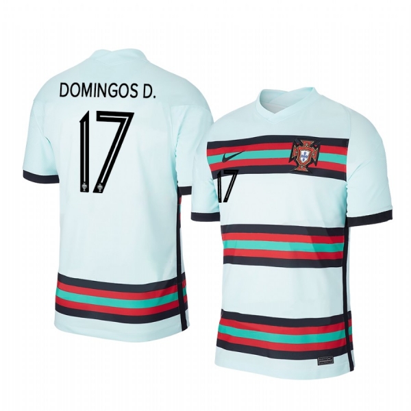 Domingos Duarte Portugal 2020 White Away Men's Short Sleeve Jersey