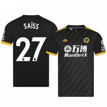 Romain Saiss Wolverhampton Wanderers Away Men's Short Sleeve Jersey 19-20