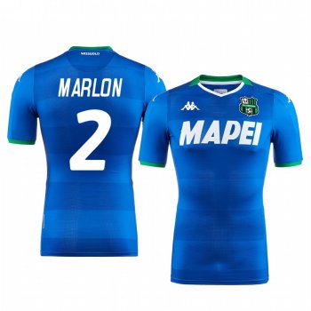 Marlon U.S. Sassuolo Calcio 2019-20 Blue Third Men's Short Sleeve Jersey