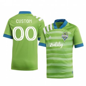 Youth Seattle Sounders FC Custom Youth Green Forever Short Sleeve Jersey 2020