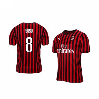 AC Milan Suso 19-20 Home Men's Short Sleeve Jersey