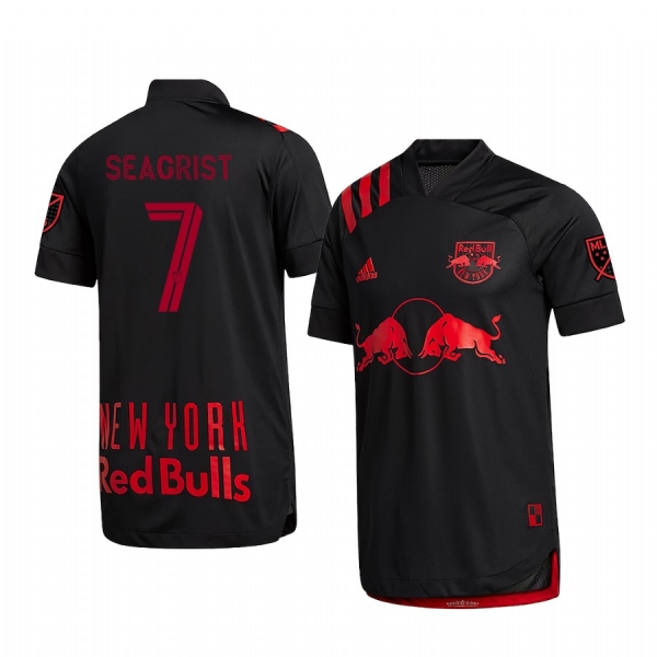 Patrick Seagrist New York Red Bulls Black 2020 Dark Mode Men's Authentic Short Sleeve Jersey