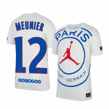 Paris Saint-Germain Thomas Meunier Men's White Game Jersey 2020-21