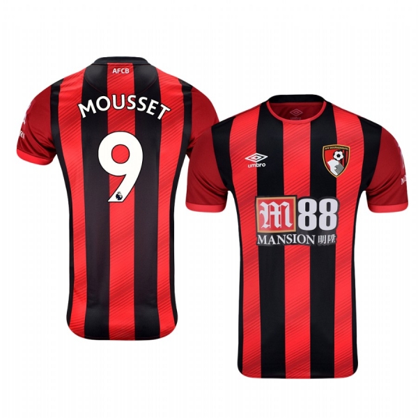 Men's Lys Mousset AFC Bournemouth Home Short Sleeve Jersey 19-20