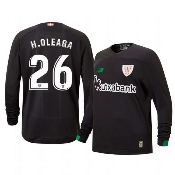 Youth Hodei Oleaga Athletic Bilbao 19-20 Black Goalkeeper Replica Jersey