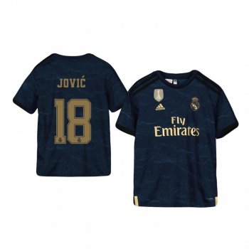 Youth Real Madrid Luka Jovic Away Short Sleeve Jersey 19-20