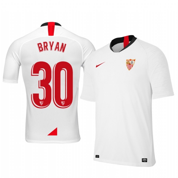 Youth Bryan Gil Sevilla 19-20 Home White Short Sleeve Jersey