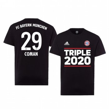 Bayern Munich Black Triple 2020 Short Sleeve T-Shirt