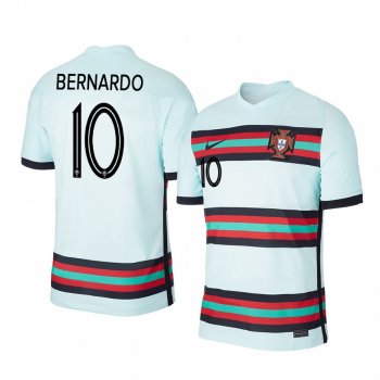 Bernardo Silva Portugal 2020 White Away Men's Short Sleeve Jersey