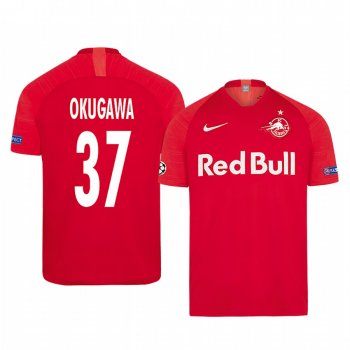 Masaya Okugawa Red Bull Salzburg European Home Red Short Sleeve Jersey