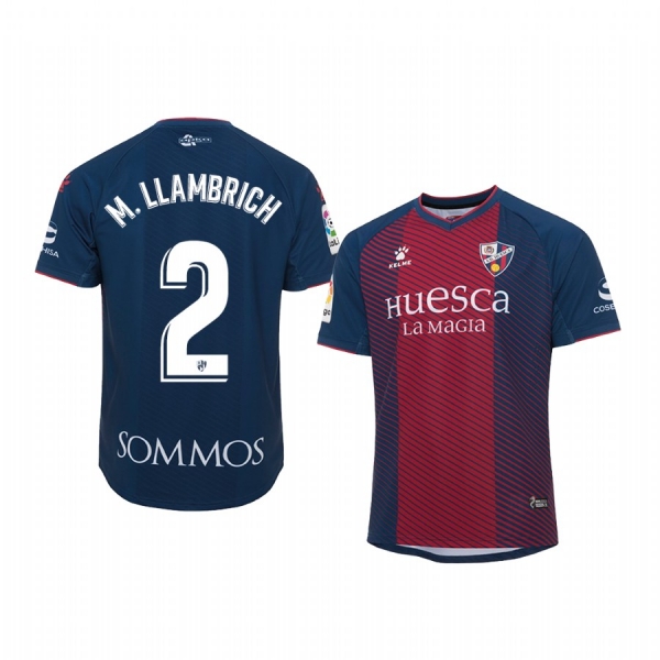 Miguelon SD Huesca Home Navy Red Short Sleeve Jersey