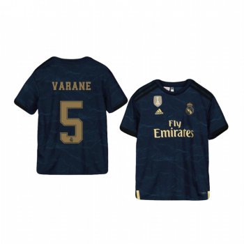 Youth Real Madrid Raphael Varane Away Short Sleeve Jersey 19-20