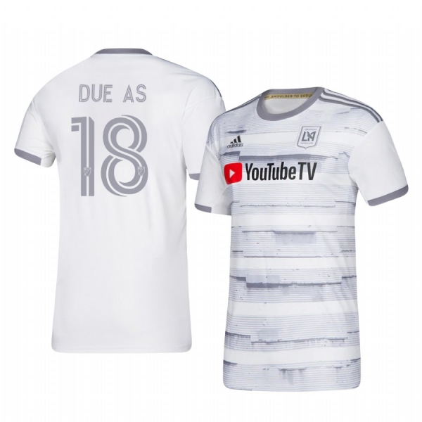 Erik Dueñas Los Angeles FC 2020-21 Away Men's White Short Sleeve Jersey