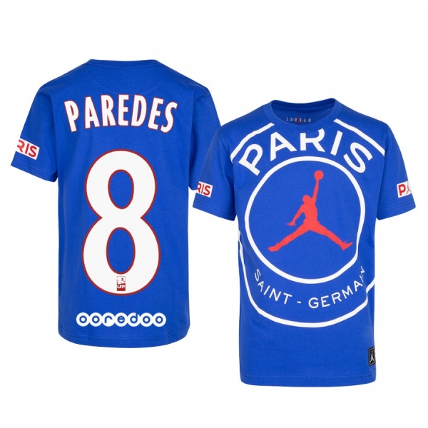 Paris Saint-Germain Leandro Paredes Men's Royal Game T-Shirt 2020-21