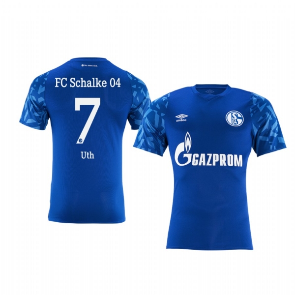 Forward Schalke 04 Mark Uth Men's Home Jersey 19-20