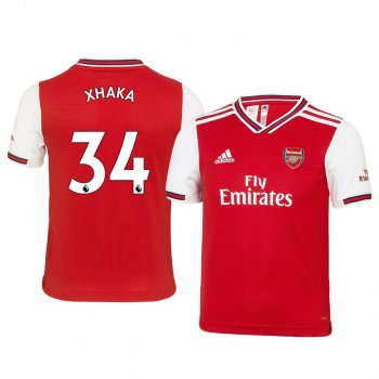 Youth Granit Xhaka Arsenal Home Short Sleeve Jersey 19-20