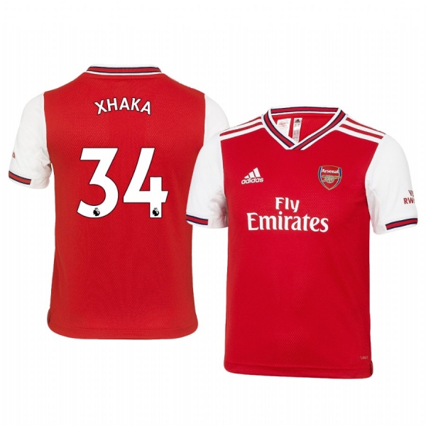 Youth Granit Xhaka Arsenal Home Short Sleeve Jersey 19-20