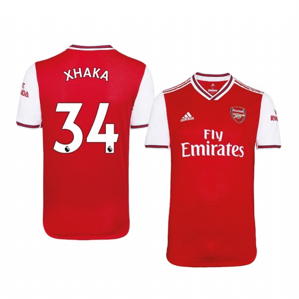 Men's Granit Xhaka Arsenal Home Short Sleeve Jersey 19-20