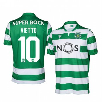 Sporting Lisbon Luciano Vietto Men's Green Home Short Sleeve Jersey 19-20