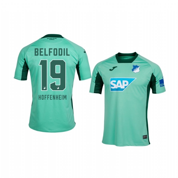 Youth TSG 1899 Hoffenheim Ishak Belfodil Green Away Jersey 19-20