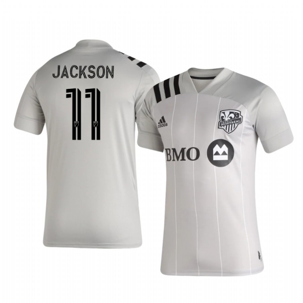 Anthony Jackson-Hamel Montreal Impact 2020-21 Away Replica Short Sleeve Gray Jersey