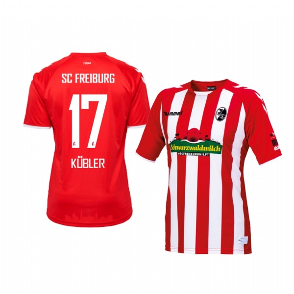 SC Freiburg Lukas Kübler Red Fight COVID-19 Jersey 2019-20 Men's