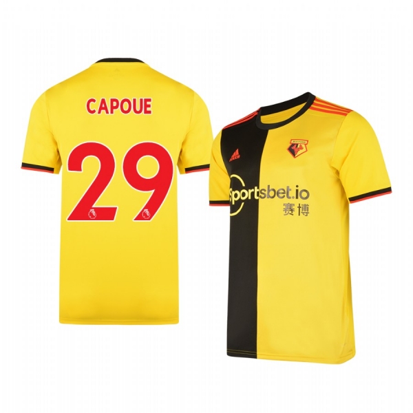 Men's Étienne Capoue Watford Home Short Sleeve Jersey 19-20