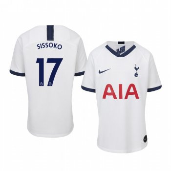 Youth Moussa Sissoko Tottenham Hotspur 19-20 Home White Short Sleeve Jersey