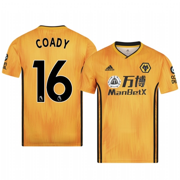 Men's Conor Coady Wolverhampton Wanderers Home Authentic Jersey 19-20