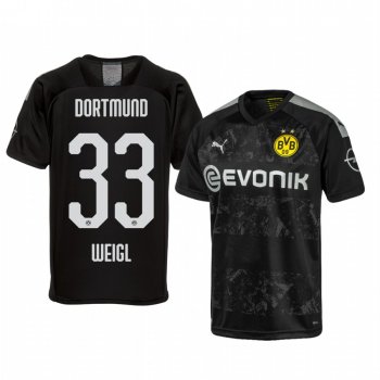 Borussia Dortmund Julian Weigl Black Away Jersey 19-20 Men's