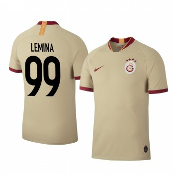 Mario Lemina Galatasaray 19-20 Khaki Away Men's Short Sleeve Jersey