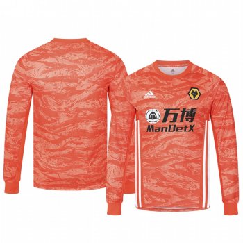 19-20 Wolverhampton Wanderers Orange Goalkeeper Away Jersey Men's