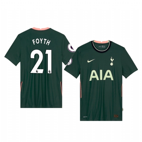 Juan Foyth Hotspur Football Club 2020-21 Away Men's Green Short Sleeve Jersey